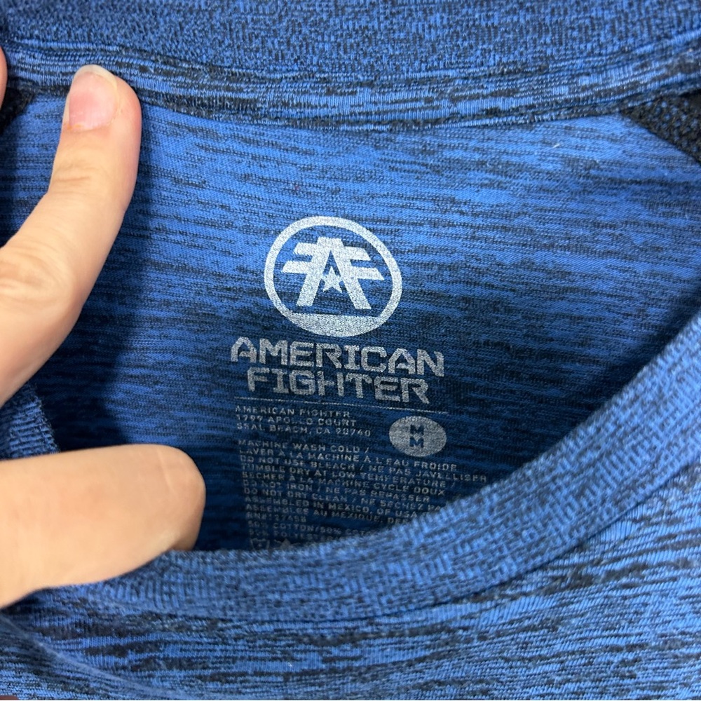 AFFLICTION by buckle blue and black longsleeve W21 - Picture 2 of 5